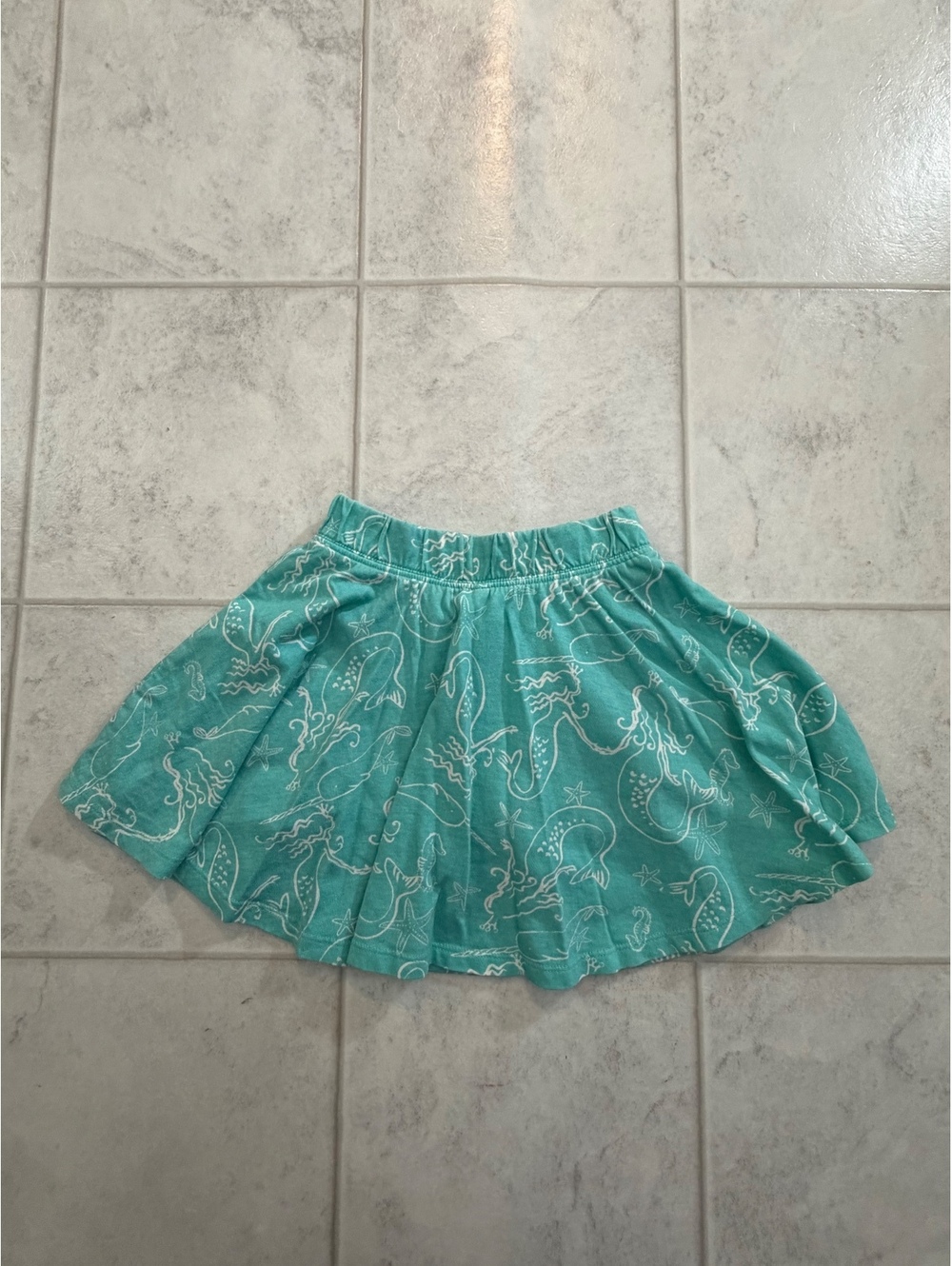 Baby Gap aqua patterned skirt